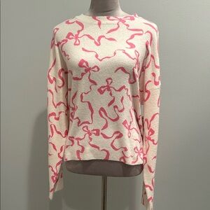 Cece Drop Shoulder Ribbon Sweater L